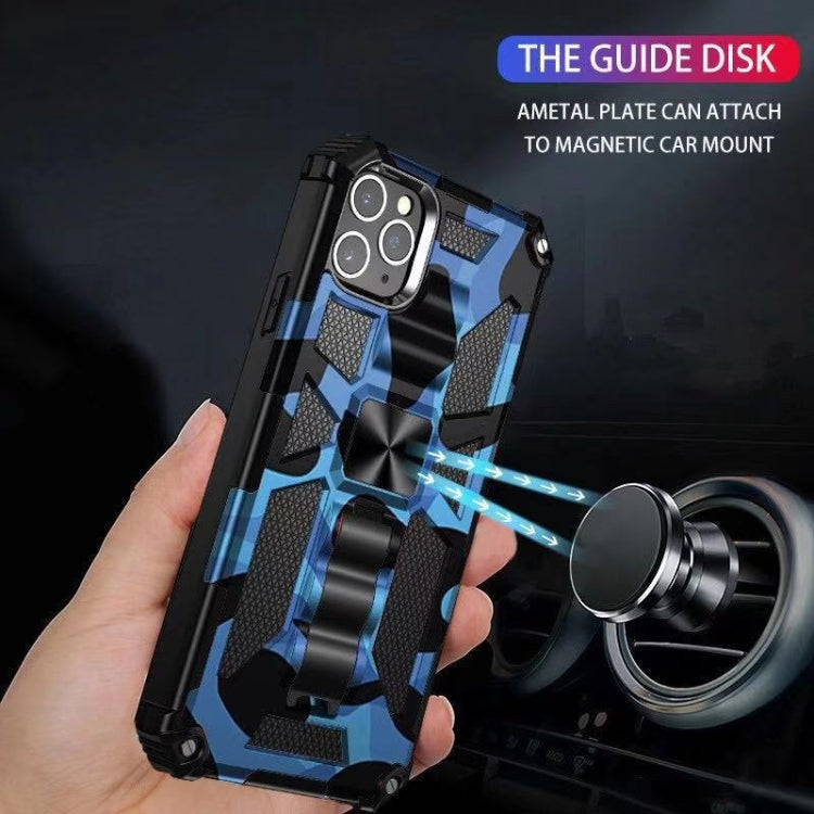 Camouflage Armor Shockproof TPU + PC Magnetic Protective Case with Holder, For iPhone 11 Pro, For iPhone 11 Pro Max, For iPhone 11