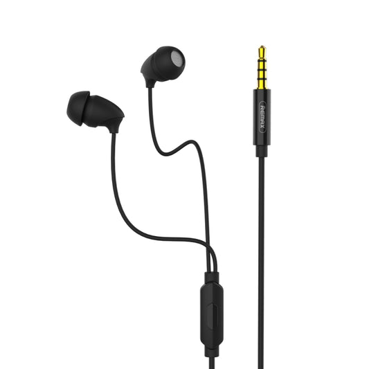 REMAX RM-588 earphone cable detail with built-in mic and hands-free answer button