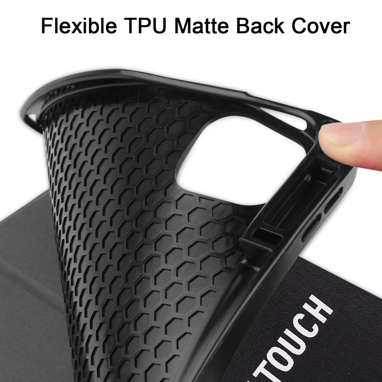 Étui à rabat horizontal en cuir TPU et PU avec motif coloré, support pliable en trois parties, fonction veille/réveil et emplacement pour stylo, pour iPad Pro 12.9 2022/2021