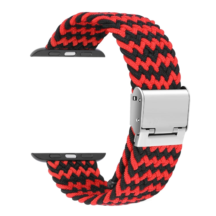 Braided + Stainless Steel Replacement Watchbands For Apple Watch Series 6 & SE & 5 & 4 40mm / 3 & 2 & 1 38mm, For Apple Watch Series 7 41mm / 6 & SE & 5 & 4 40mm / 3 & 2 & 1 38mm