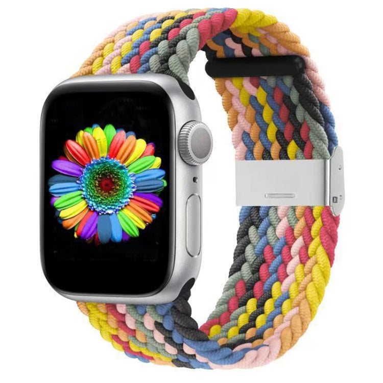 Braided + Stainless Steel Replacement Watchbands For Apple Watch Series 6 & SE & 5 & 4 40mm / 3 & 2 & 1 38mm, For Apple Watch Series 7 41mm / 6 & SE & 5 & 4 40mm / 3 & 2 & 1 38mm