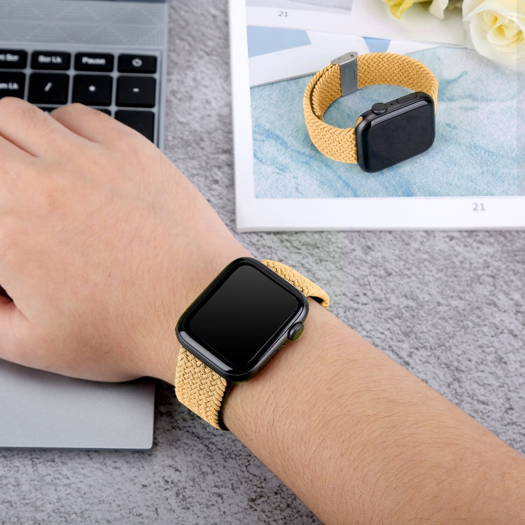 Braided + Stainless Steel Replacement Watchbands For Apple Watch Series 6 & SE & 5 & 4 40mm / 3 & 2 & 1 38mm, For Apple Watch Series 7 41mm / 6 & SE & 5 & 4 40mm, For Apple Watch Series 8&7 41mm / SE 2&6&SE&5&4 40mm / 3&2&1 38mm