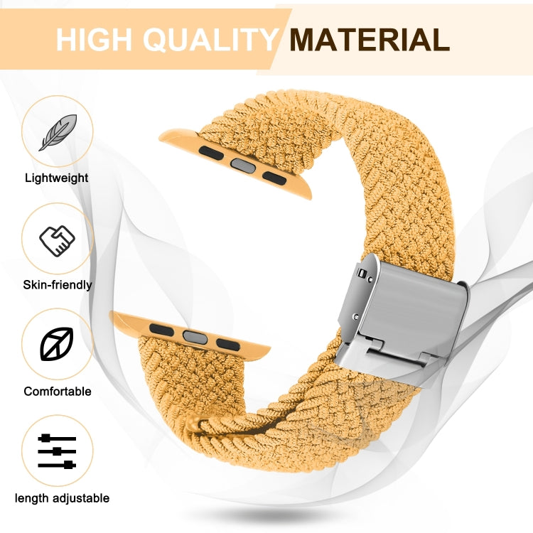 Braided + Stainless Steel Replacement Watchbands For Apple Watch Series 6 & SE & 5 & 4 40mm / 3 & 2 & 1 38mm, For Apple Watch Series 7 41mm / 6 & SE & 5 & 4 40mm / 3 & 2 & 1 38mm