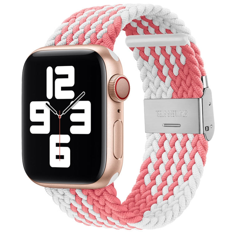 Braided + Stainless Steel Watch Band For Apple Watch Ultra 49mm&Watch Ultra 2 49mm / Series 9&8&7 45mm / SE 3&SE 2&6&SE&5&4 44mm / 3&2&1 42mm, For Apple Watch Series 7 45mm / 6 & SE & 5 & 4 44mm����������������������������������������������������������...