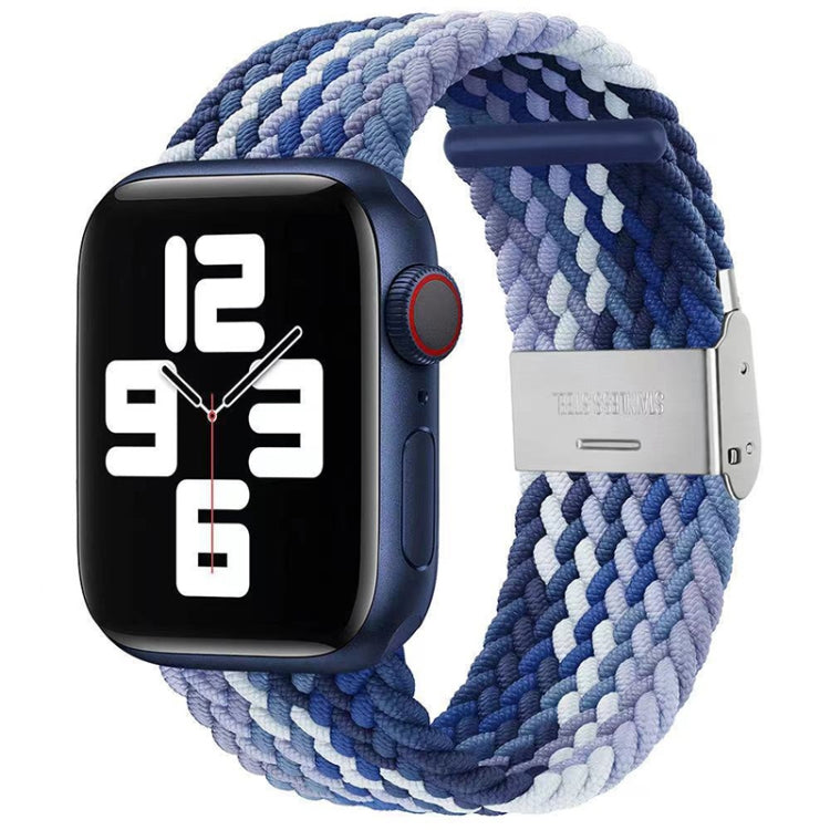 Braided + Stainless Steel Watch Band For Apple Watch Ultra 49mm&Watch Ultra 2 49mm / Series 9&8&7 45mm / SE 3&SE 2&6&SE&5&4 44mm / 3&2&1 42mm, For Apple Watch Series 7 45mm / 6 & SE & 5 & 4 44mm����������������������������������������������������������...