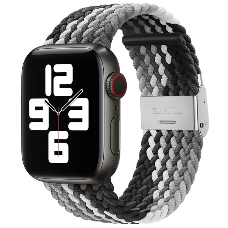 Braided + Stainless Steel Watch Band For Apple Watch Ultra 49mm&Watch Ultra 2 49mm / Series 9&8&7 45mm / SE 3&SE 2&6&SE&5&4 44mm / 3&2&1 42mm, For Apple Watch Series 7 45mm / 6 & SE & 5 & 4 44mm����������������������������������������������������������...