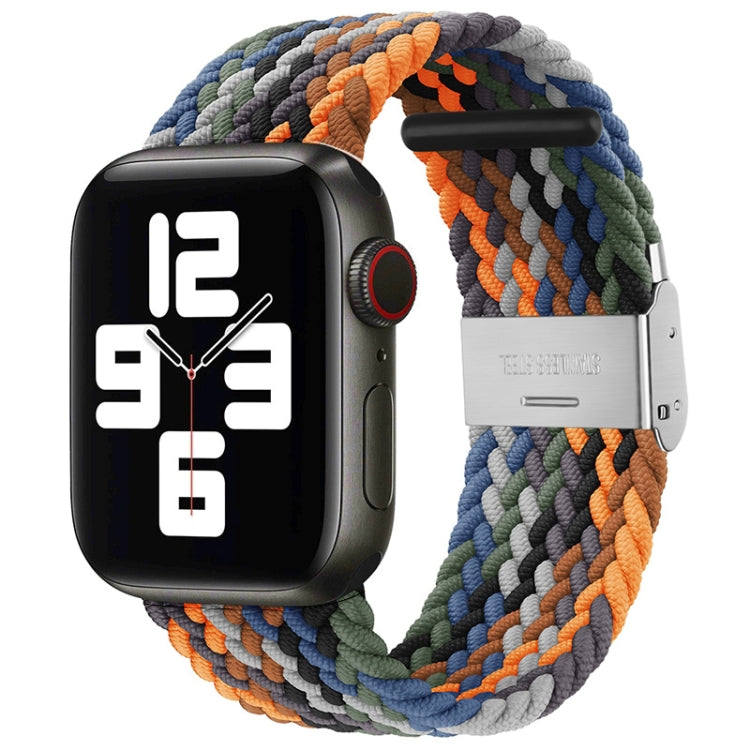 Braided + Stainless Steel Watch Band For Apple Watch Ultra 49mm&Watch Ultra 2 49mm / Series 9&8&7 45mm / SE 3&SE 2&6&SE&5&4 44mm / 3&2&1 42mm, For Apple Watch Series 7 45mm / 6 & SE & 5 & 4 44mm                                                          ...