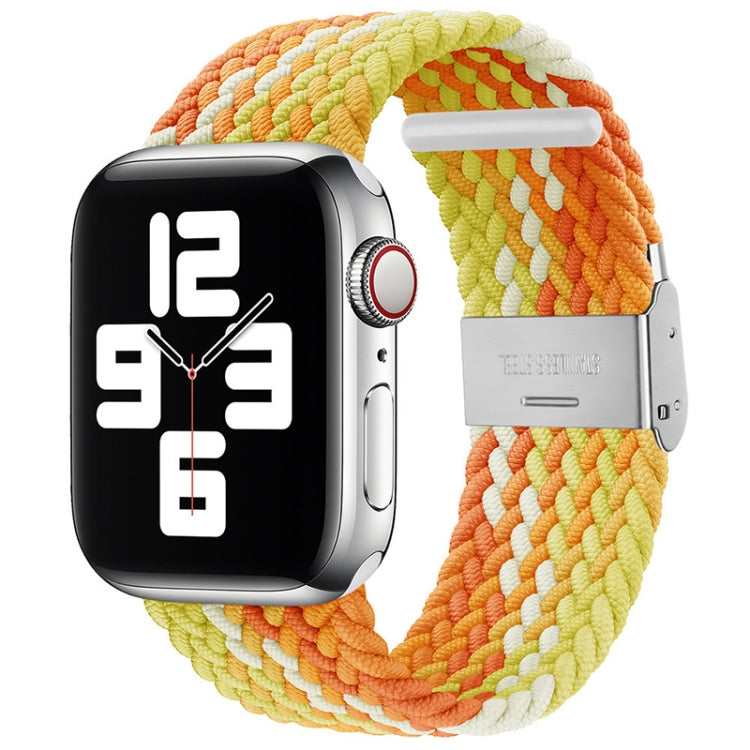 Braided + Stainless Steel Watch Band For Apple Watch Ultra 49mm&Watch Ultra 2 49mm / Series 9&8&7 45mm / SE 3&SE 2&6&SE&5&4 44mm / 3&2&1 42mm, For Apple Watch Series 7 45mm / 6 & SE & 5 & 4 44mm                                                          ...