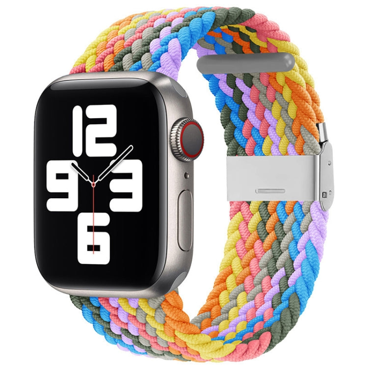 Braided + Stainless Steel Watch Band For Apple Watch Ultra 49mm&Watch Ultra 2 49mm / Series 9&8&7 45mm / SE 3&SE 2&6&SE&5&4 44mm / 3&2&1 42mm, For Apple Watch Series 7 45mm / 6 & SE & 5 & 4 44mm                                                          ...