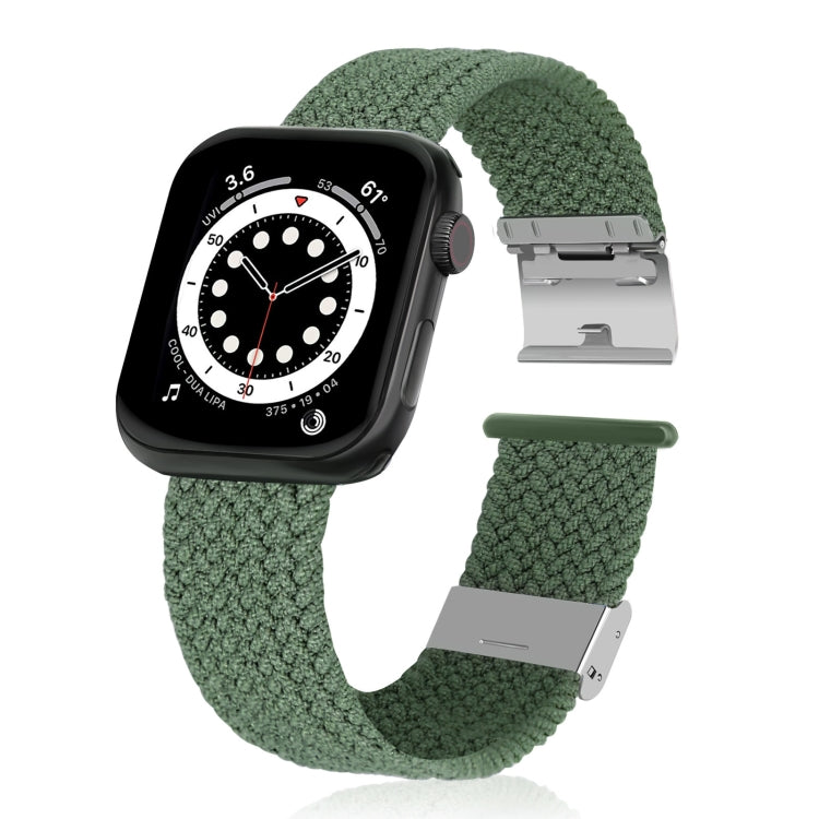 Braided + Stainless Steel Watch Band For Apple Watch Ultra 49mm&Watch Ultra 2 49mm / Series 9&8&7 45mm / SE 3&SE 2&6&SE&5&4 44mm / 3&2&1 42mm, For Apple Watch Series 7 45mm / 6 & SE & 5 & 4 44mm / 3 & 2 & 1 42mm