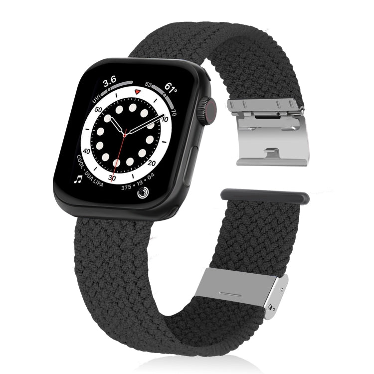 Braided + Stainless Steel Watch Band For Apple Watch Ultra 49mm&Watch Ultra 2 49mm / Series 9&8&7 45mm / SE 3&SE 2&6&SE&5&4 44mm / 3&2&1 42mm, For Apple Watch Series 7 45mm / 6 & SE & 5 & 4 44mm / 3 & 2 & 1 42mm