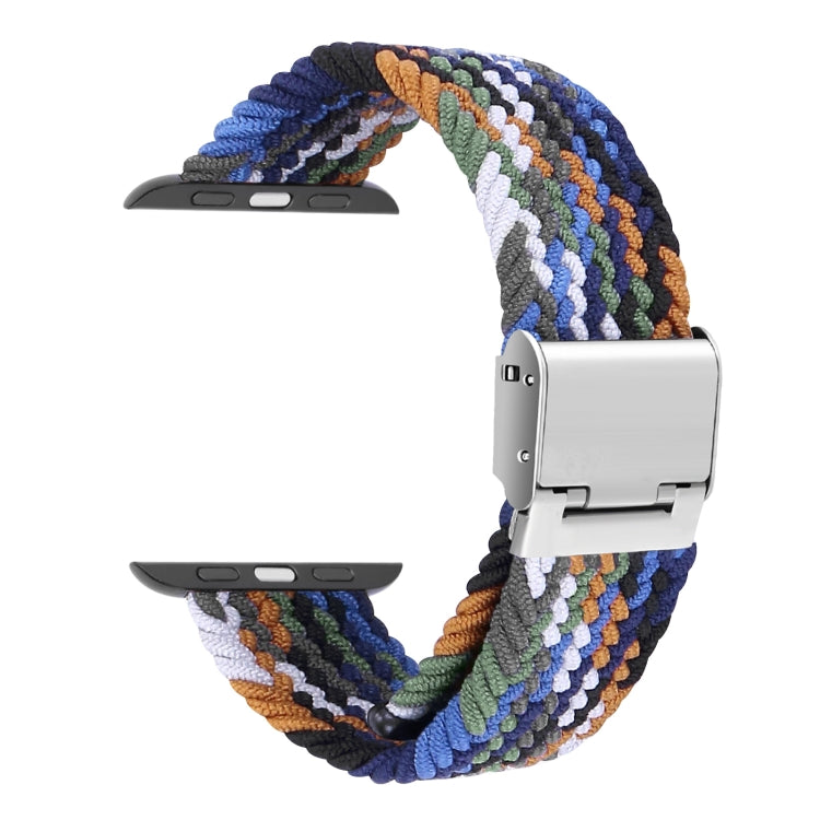 Braided + Stainless Steel Watch Band For Apple Watch Ultra 49mm&Watch Ultra 2 49mm / Series 9&8&7 45mm / SE 3&SE 2&6&SE&5&4 44mm / 3&2&1 42mm, For Apple Watch Series 7 45mm / 6 & SE & 5 & 4 44mm                                                          ...