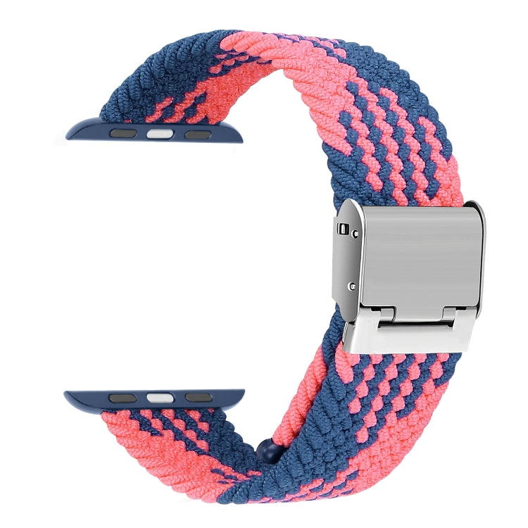 Braided + Stainless Steel Watch Band For Apple Watch Ultra 49mm&Watch Ultra 2 49mm / Series 9&8&7 45mm / SE 3&SE 2&6&SE&5&4 44mm / 3&2&1 42mm, For Apple Watch Series 7 45mm / 6 & SE & 5 & 4 44mm                                                          ...