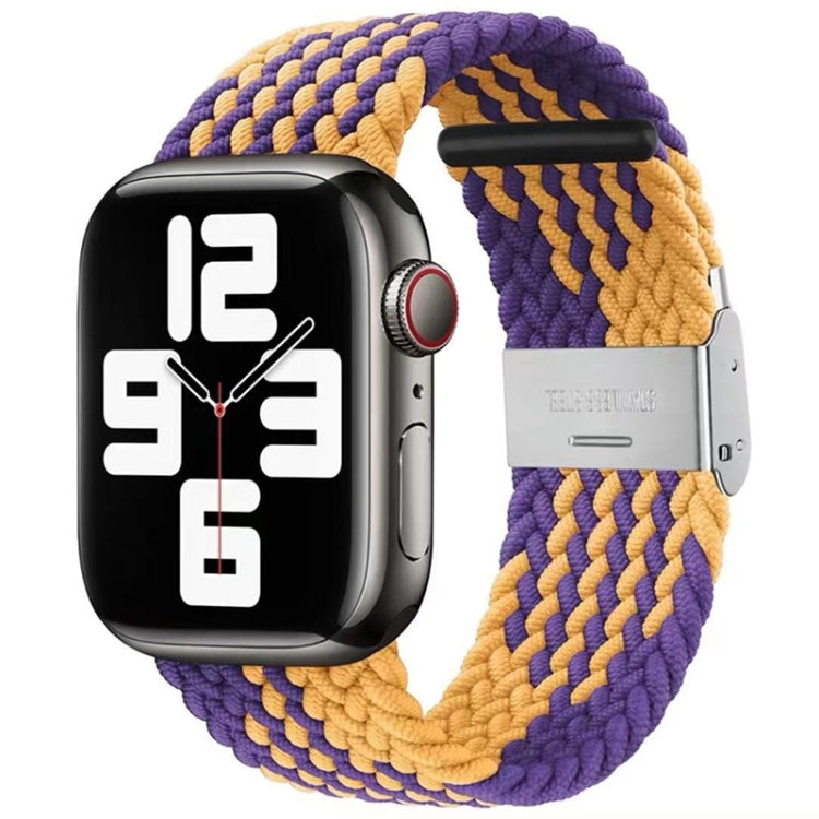 Braided + Stainless Steel Watch Band For Apple Watch Ultra 49mm&Watch Ultra 2 49mm / Series 9&8&7 45mm / SE 3&SE 2&6&SE&5&4 44mm / 3&2&1 42mm, For Apple Watch Series 7 45mm / 6 & SE & 5 & 4 44mm                                                          ...