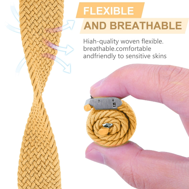 Braided + Stainless Steel Watch Band For Apple Watch Ultra 49mm&Watch Ultra 2 49mm / Series 9&8&7 45mm / SE 3&SE 2&6&SE&5&4 44mm / 3&2&1 42mm, For Apple Watch Series 7 45mm / 6 & SE & 5 & 4 44mm / 3 & 2 & 1 42mm