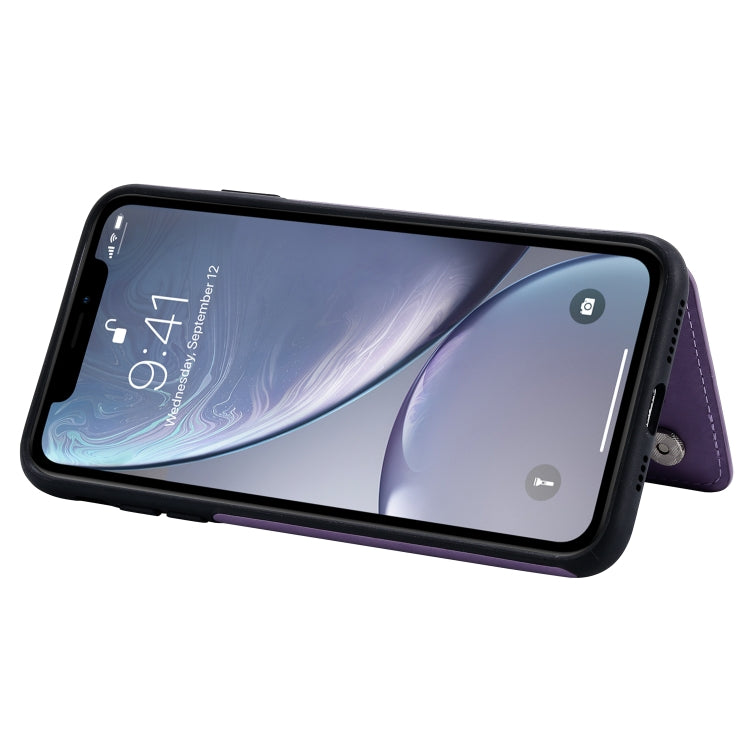 Flower Embossing Pattern Shockproof Protective Case with Holder & Card Slots & Photo Frame, For iPhone XS Max, For iPhone 11, For iPhone 11 Pro, For iPhone 11 Pro Max