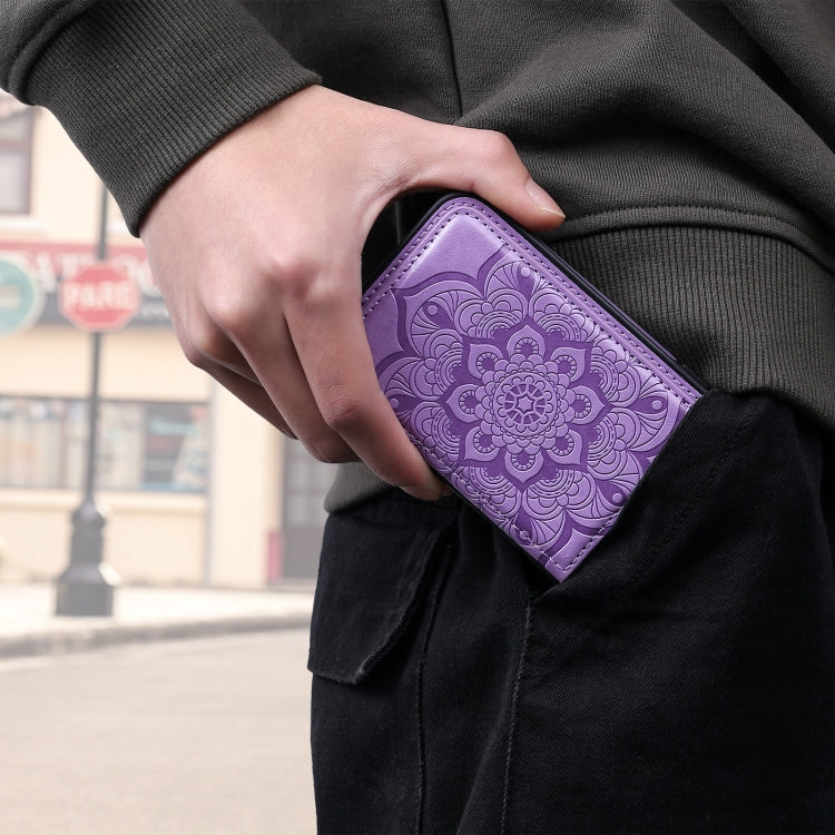Flower Embossing Pattern Shockproof Protective Case with Holder & Card Slots & Photo Frame, For iPhone 12 mini, For iPhone 12 / 12 Pro, For iPhone 12 Pro Max