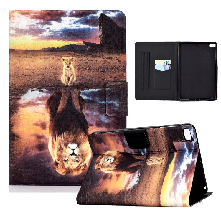 Electric Pressed TPU Colored Drawing Horizontal Flip Leather Case with Holder & Pen Slot