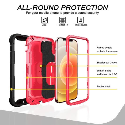 3-layer protective case for iPhone 12 Pro Max featuring durable PC and rubber construction