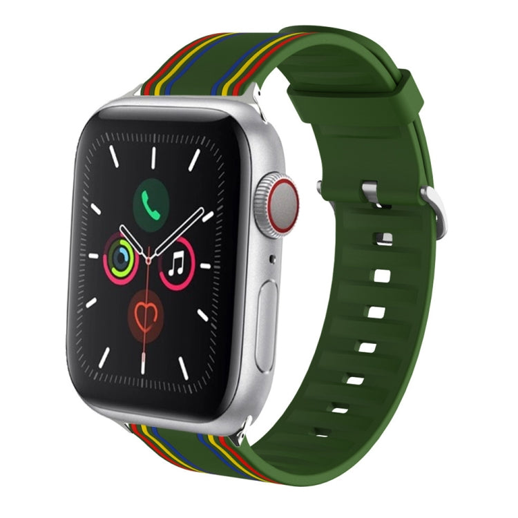 Silicone Replaceable Watch Strap, For Apple Watch Ultra 49mm / Series 8&7 45mm / SE 2&6&SE&5&4 44mm / 3&2&1 42mm