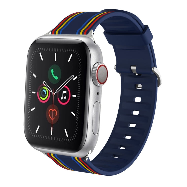 Silicone Replaceable Watch Strap, For Apple Watch Series 8&7 41mm / SE 2&6&SE&5&4 40mm / 3&2&1 38mm, For Apple Watch Series 7 45mm / 6 & SE & 5 & 4 44mm / 3 & 2 & 1 42mm, For Apple Watch Series 7 41mm / 6 & SE & 5 & 4 40mm / 3 & 2 & 1 38mm