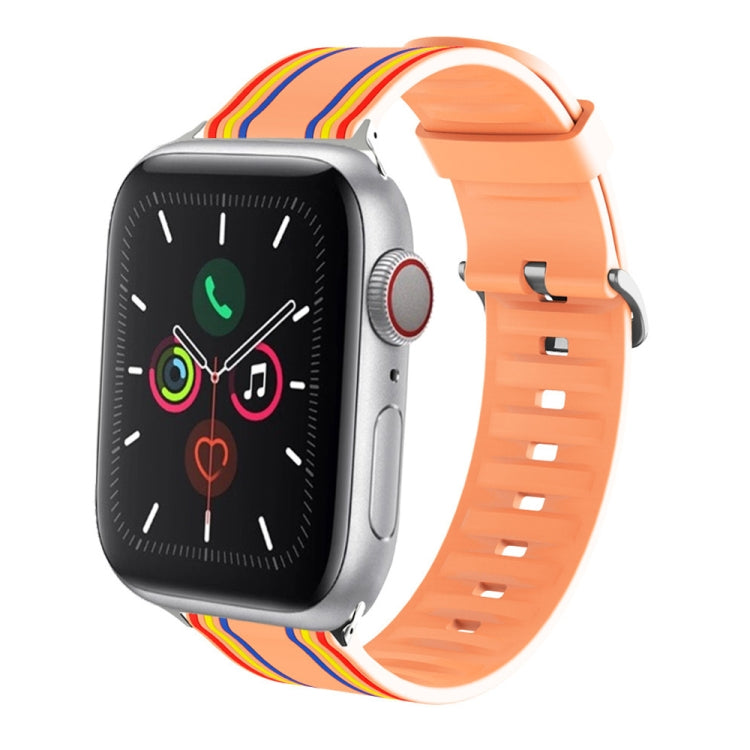 Silicone Replaceable Watch Strap, For Apple Watch Series 8&7 41mm / SE 2&6&SE&5&4 40mm / 3&2&1 38mm, For Apple Watch Series 7 45mm / 6 & SE & 5 & 4 44mm / 3 & 2 & 1 42mm, For Apple Watch Series 7 41mm / 6 & SE & 5 & 4 40mm / 3 & 2 & 1 38mm