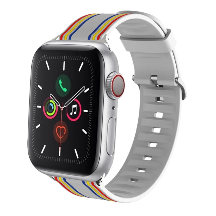 Silicone Replaceable Watch Strap, For Apple Watch Series 8&7 41mm / SE 2&6&SE&5&4 40mm / 3&2&1 38mm, For Apple Watch Series 7 45mm / 6 & SE & 5 & 4 44mm / 3 & 2 & 1 42mm, For Apple Watch Series 7 41mm / 6 & SE & 5 & 4 40mm / 3 & 2 & 1 38mm
