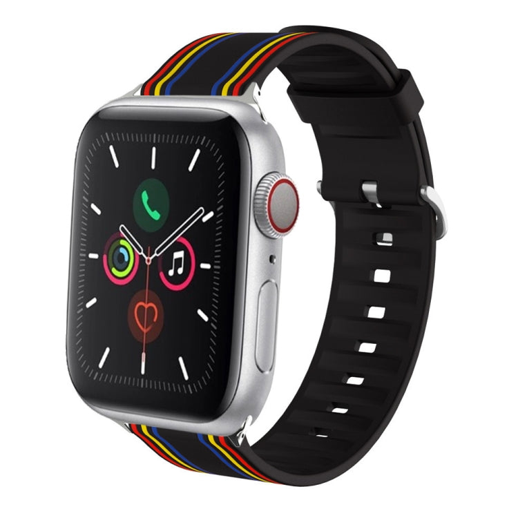 Silicone Replaceable Watch Strap, For Apple Watch Series 8&7 41mm / SE 2&6&SE&5&4 40mm / 3&2&1 38mm, For Apple Watch Series 7 45mm / 6 & SE & 5 & 4 44mm / 3 & 2 & 1 42mm, For Apple Watch Series 7 41mm / 6 & SE & 5 & 4 40mm / 3 & 2 & 1 38mm