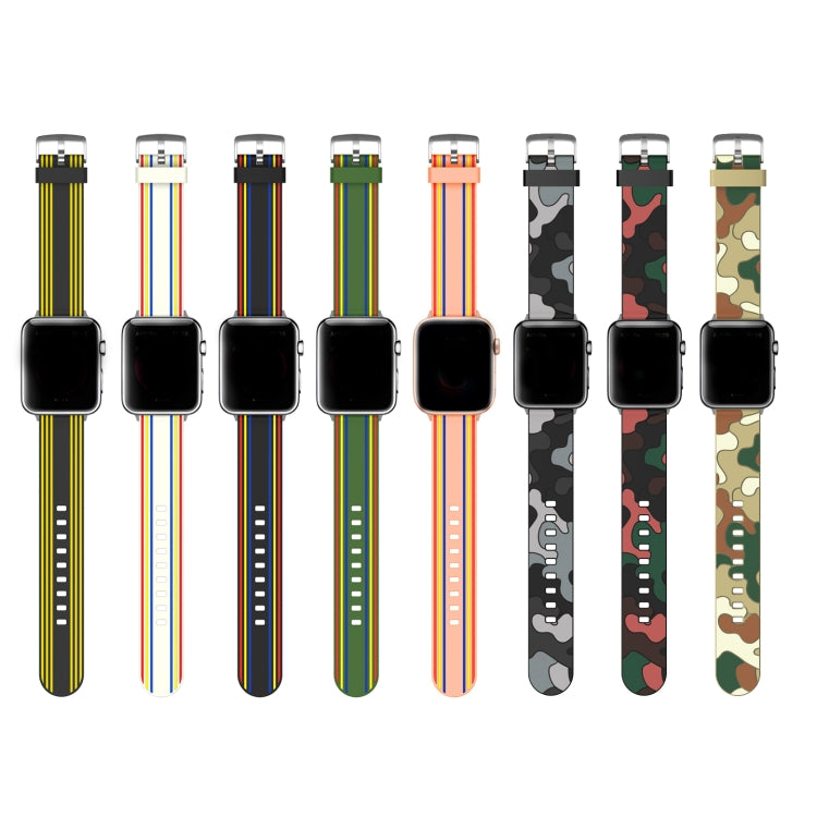 Silicone Replaceable Watch Strap, For Apple Watch Series 8&7 41mm / SE 2&6&SE&5&4 40mm / 3&2&1 38mm, For Apple Watch Series 7 45mm / 6 & SE & 5 & 4 44mm / 3 & 2 & 1 42mm, For Apple Watch Series 7 41mm / 6 & SE & 5 & 4 40mm / 3 & 2 & 1 38mm