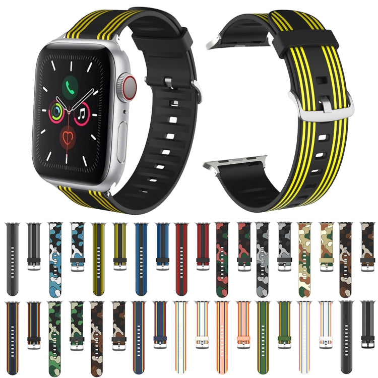 Silicone Replaceable Watch Strap, For Apple Watch Series 8&7 41mm / SE 2&6&SE&5&4 40mm / 3&2&1 38mm, For Apple Watch Series 7 45mm / 6 & SE & 5 & 4 44mm / 3 & 2 & 1 42mm, For Apple Watch Series 7 41mm / 6 & SE & 5 & 4 40mm / 3 & 2 & 1 38mm