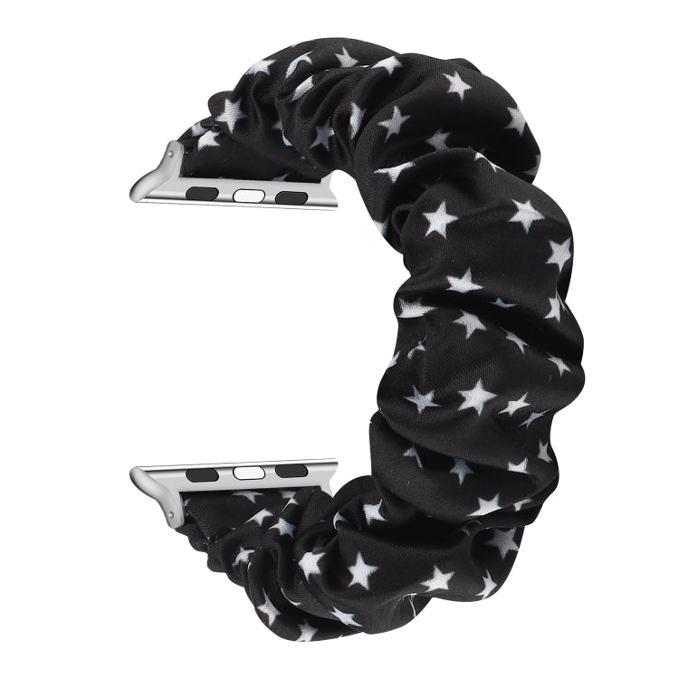 Fabric Hair Ring Replacement Strap Watchband For, Apple Watch Series 8&7 45mm / SE 2&6&SE&5&4 44mm / 3&2&1 42mm, Apple Watch Series 8&7 41mm / SE 2&6&SE&5&4 40mm / 3&2&1 38mm