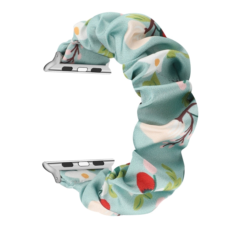 Fabric Hair Ring Replacement Strap Watchband For, Apple Watch Series 8&7 45mm / SE 2&6&SE&5&4 44mm / 3&2&1 42mm, Apple Watch Series 8&7 41mm / SE 2&6&SE&5&4 40mm / 3&2&1 38mm