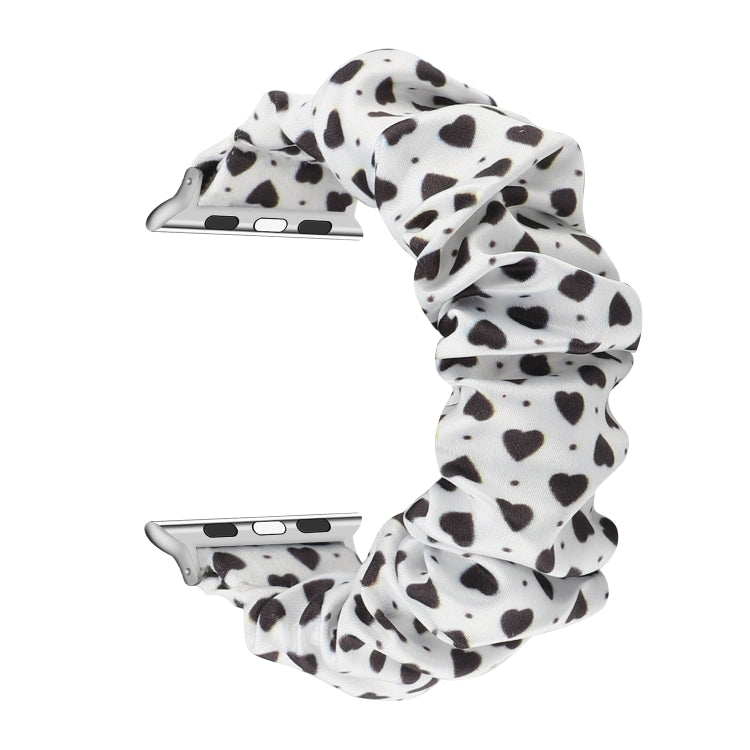 Fabric Hair Ring Replacement Strap Watchband For, Apple Watch Series 8&7 45mm / SE 2&6&SE&5&4 44mm / 3&2&1 42mm, Apple Watch Series 8&7 41mm / SE 2&6&SE&5&4 40mm / 3&2&1 38mm