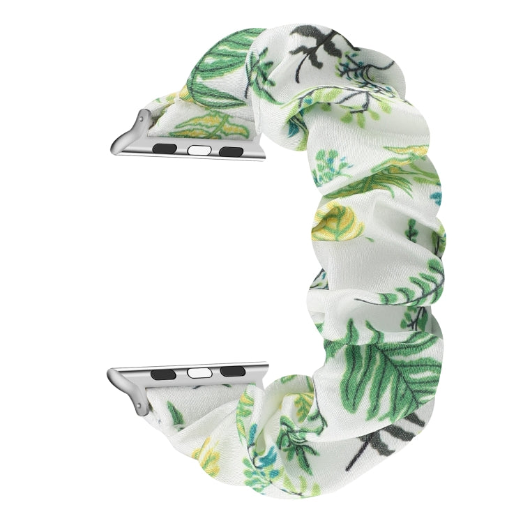 Fabric Hair Ring Replacement Strap Watchband For, Apple Watch Series 8&7 45mm / SE 2&6&SE&5&4 44mm / 3&2&1 42mm, Apple Watch Series 8&7 41mm / SE 2&6&SE&5&4 40mm / 3&2&1 38mm