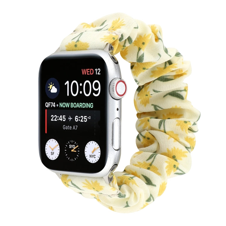 Fabric Hair Ring Replacement Strap Watchband, For Apple Watch Ultra 49mm / Series 8&7 45mm / SE 2&6&SE&5&4 44mm / 3&2&1 42mm, For Apple Watch Series 8&7 41mm / SE 2&6&SE&5&4 40mm / 3&2&1 38mm