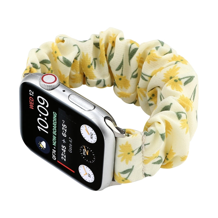 Fabric Hair Ring Replacement Strap Watchband, For Apple Watch Ultra 49mm / Series 8&7 45mm / SE 2&6&SE&5&4 44mm / 3&2&1 42mm, For Apple Watch Series 8&7 41mm / SE 2&6&SE&5&4 40mm / 3&2&1 38mm