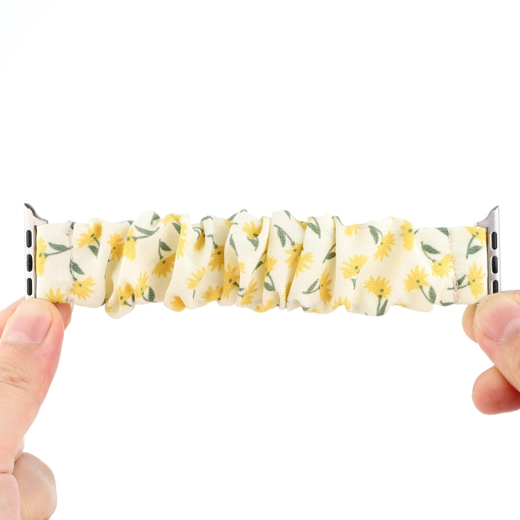 Fabric Hair Ring Replacement Strap Watchband, For Apple Watch Ultra 49mm / Series 8&7 45mm / SE 2&6&SE&5&4 44mm / 3&2&1 42mm, For Apple Watch Series 8&7 41mm / SE 2&6&SE&5&4 40mm / 3&2&1 38mm