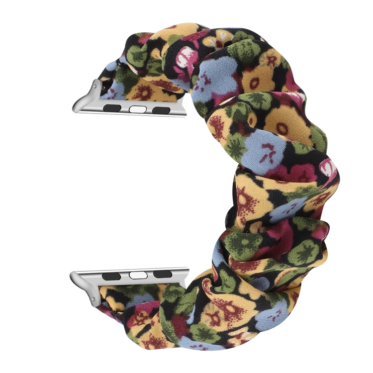 Fabric Hair Ring Replacement Strap Watchband, For Apple Watch Ultra 49mm / Series 8&7 45mm / SE 2&6&SE&5&4 44mm / 3&2&1 42mm, For Apple Watch Series 8&7 41mm / SE 2&6&SE&5&4 40mm / 3&2&1 38mm