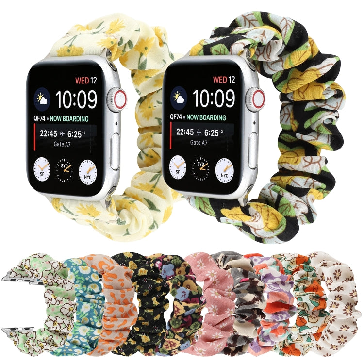 Fabric Hair Ring Replacement Strap Watchband, For Apple Watch Ultra 49mm / Series 8&7 45mm / SE 2&6&SE&5&4 44mm / 3&2&1 42mm, For Apple Watch Series 8&7 41mm / SE 2&6&SE&5&4 40mm / 3&2&1 38mm