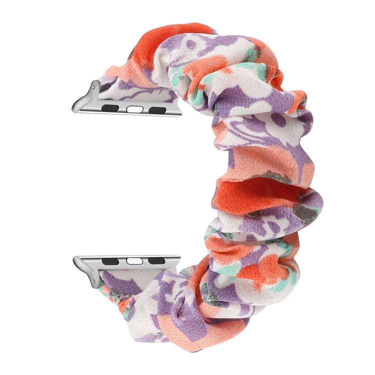 Fabric Hair Ring Replacement Strap Watchband, For Apple Watch Ultra 49mm / Series 8&7 45mm / SE 2&6&SE&5&4 44mm / 3&2&1 42mm, For Apple Watch Series 8&7 41mm / SE 2&6&SE&5&4 40mm / 3&2&1 38mm