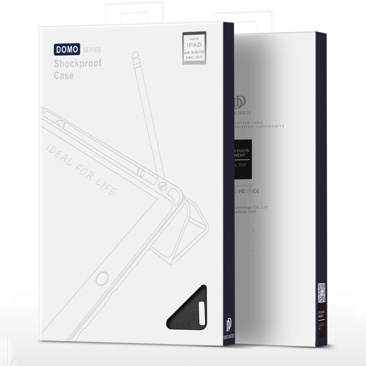 DUX DUCIS Domo Series Horizontal Flip Magnetic PU Leather Case with 3-folding Holder & Pen Slot, For iPad Air 10.5 (2019) / iPad Pro 10.5