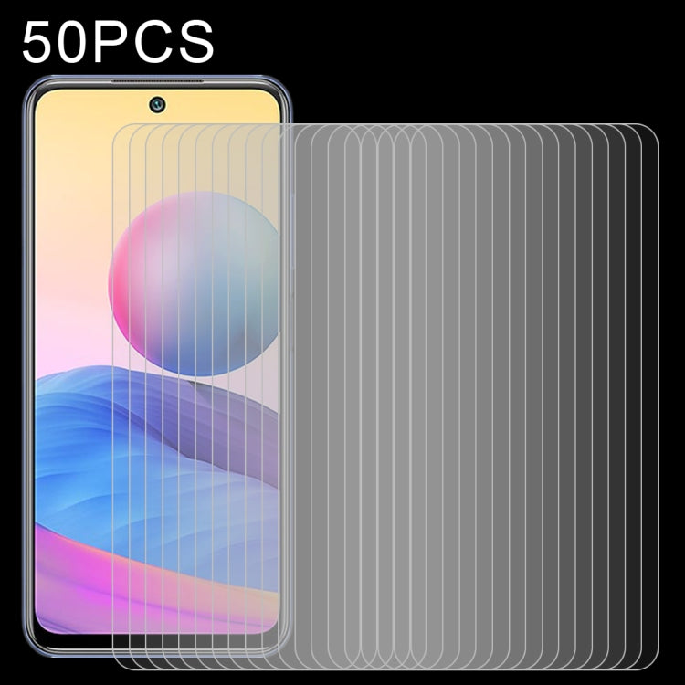 50 PCS 0.26mm 9H 2.5D Tempered Glass Film