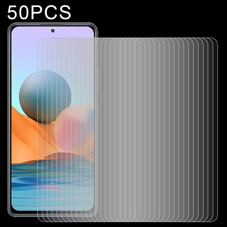 50 PCS 0.26mm 9H 2.5D Tempered Glass Film
