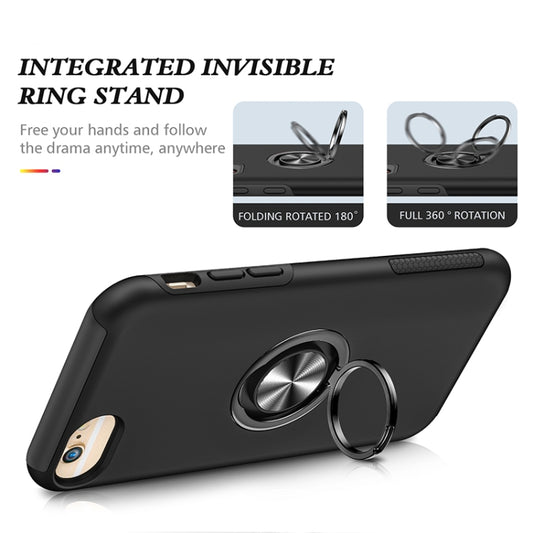 Clear protective case featuring built-in magnetic ring stand for iPhone 6 Plus
