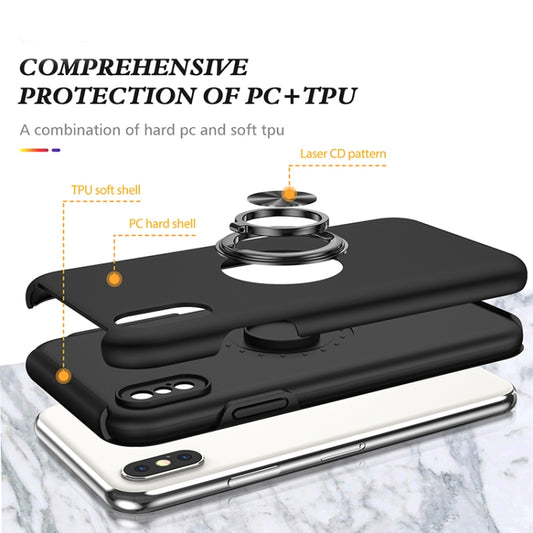 iPhone 11 protective case with metal ring stand functionality