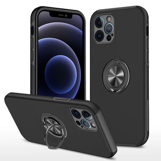 iPhone 12 Pro Max shockproof magnetic case with invisible ring holder front view
