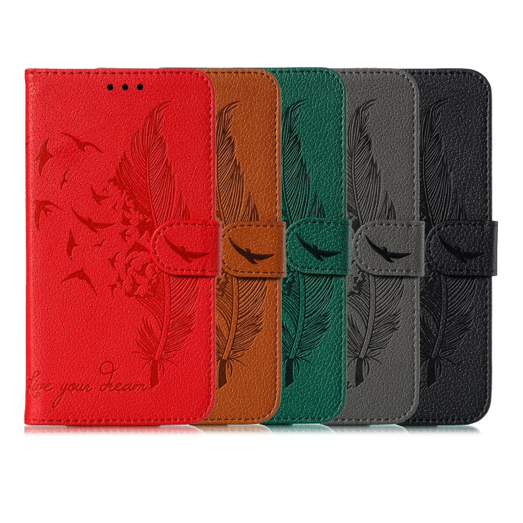Feather Pattern Litchi Texture Horizontal Flip Leather Case with Holder & Wallet & Card Slots, For Xiaomi Redmi Note 8 Pro, For Galaxy A10s, For Galaxy A20s, For Galaxy M30s