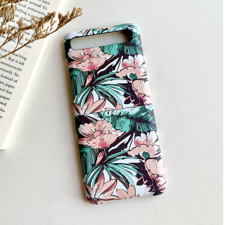 Floral Pattern Folding PC Protective Case, For Samsung Galaxy Z Flip 5G / 4G