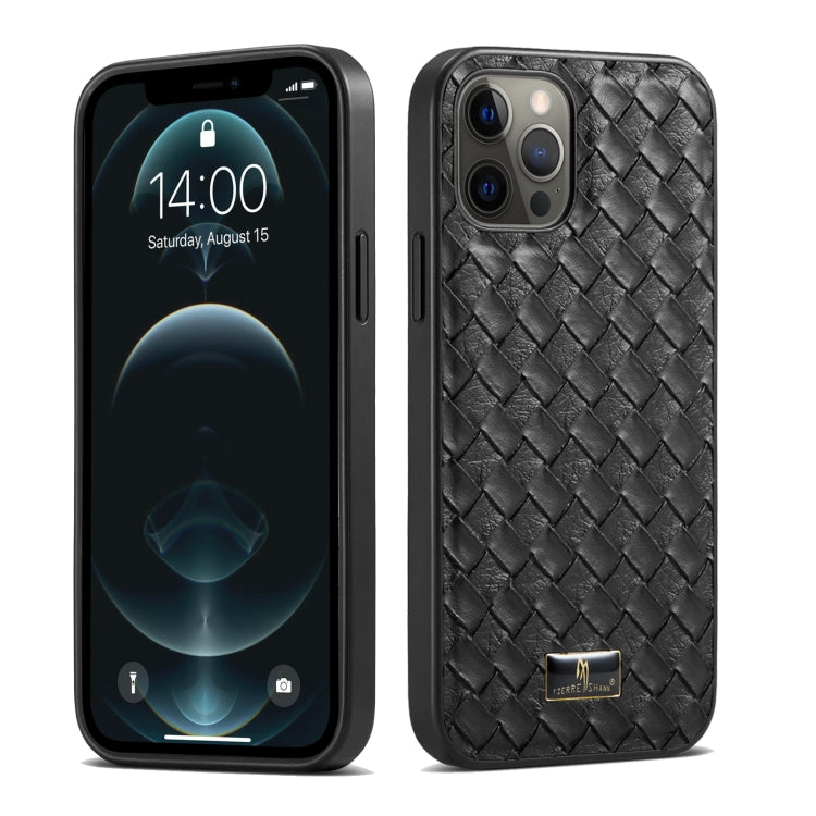 Fierre Shann Leather Texture Phone Back Cover Case, For iPhone 11 Pro, For iPhone 11 Pro Max, For iPhone 12 mini, For iPhone 12 / 12 Pro, For iPhone 12 Pro Max