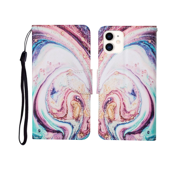 Painted Pattern Horizontal Flip Leathe Case, Series 1